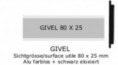 Briefkastenschild GIVEL 80 x 25mm